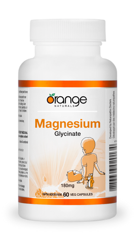 Orange Naturals Magnesium Glycinate 180mg (60 capsules)