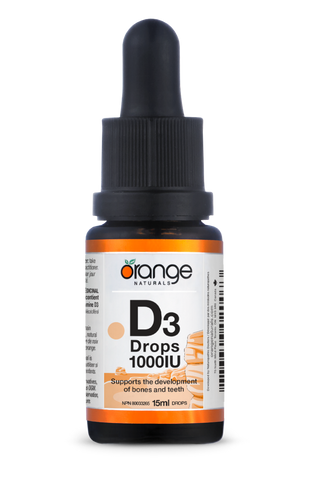 Orange Naturals D3 Drops 1000IU orange flavour (15ml)