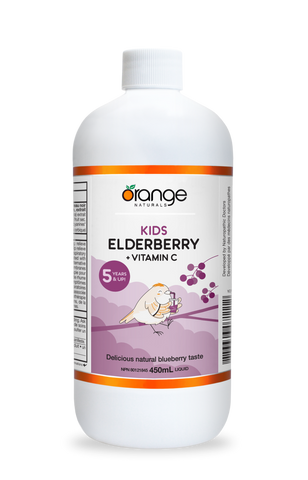 Orange Naturals Kids Elderberry + Vitamin C Liquid (450ml)