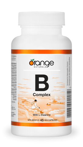 Orange Naturals B-Complex with L-Theanine (45 v-caps)