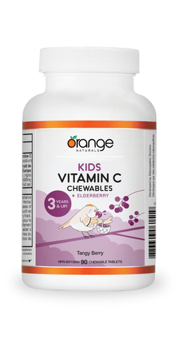 Orange Naturals Kids Elderberry + Vitamin C Chewables (90 tablets)