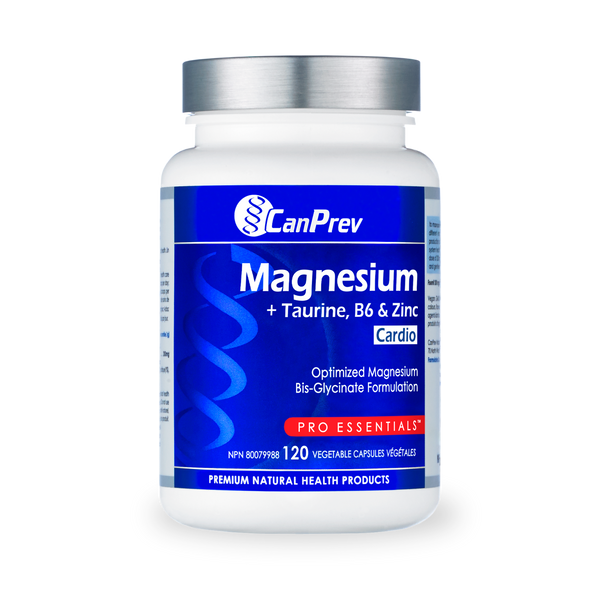 CanPrev Magnesium + Taurine, B6 & Zinc (Cardio) (120 capsules)