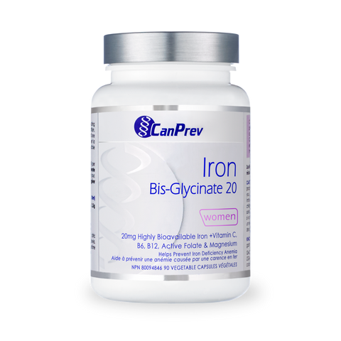 CanPrev Iron Bis-Glycinate 20 (90 capsules)