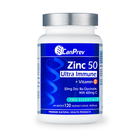 CanPrev Zinc 50 Ultra Immune + Vitamin C (120 capsules)