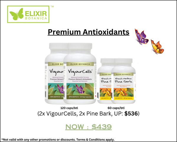 Premium Antioxidant Pack (VigourCells™ x 2, French Maritime Pine Bark x 2)