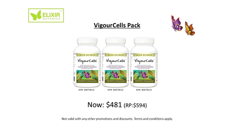 VigourCells™ Bundle Pack (VigourCells™ x 3) Retail Price @ $594