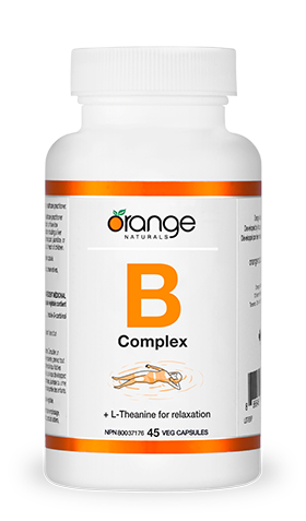 Orange Naturals B-Complex with L-Theanine (45 v-caps)